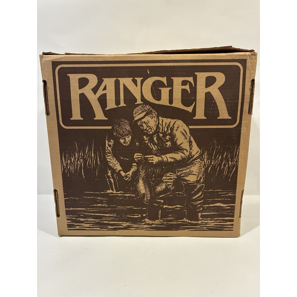 Ranger A207 Insulated Rubber Chest Waders Size 12 Cleated Boots Fishing Hunting